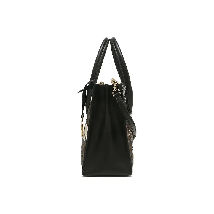 MICHAEL KORS Mercer PVC Trunk Bag Shoulder Bag Handbag Medium Size Women's Black-2