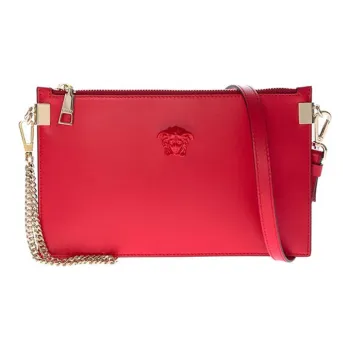 FANSIZHE VERSACE Cow Leather Coin Purse Clutch Women's Red