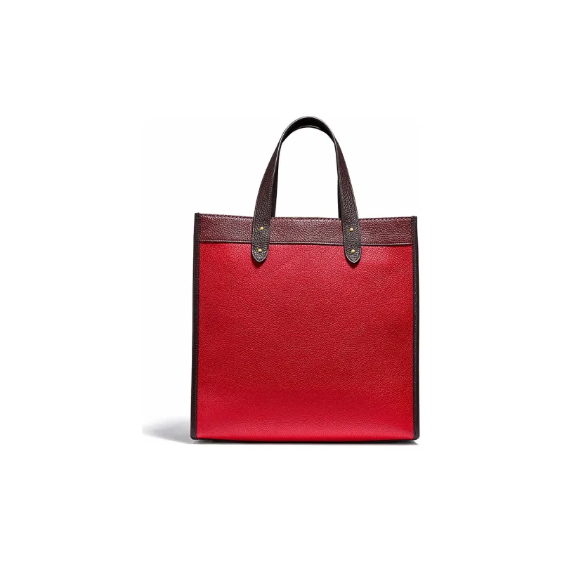 COACH Field Tote Bag Shopping Bag Crossbody Bag One Shoulder Handbag Large Size Women's Red-1