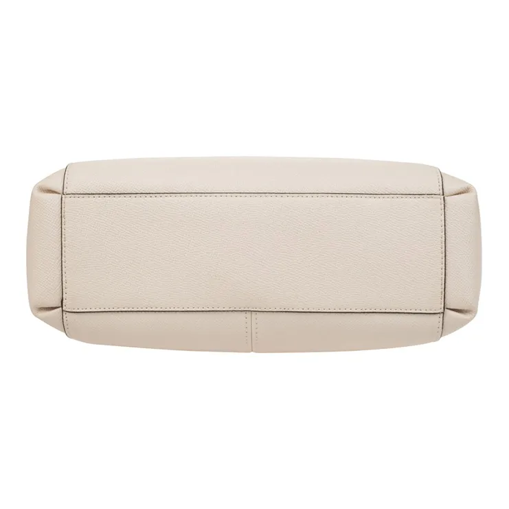 COACH Minetta Leather Horseshoe Bag, Shoulder Bag, Crossbody Bag, Handbag Large Size Women's White-4