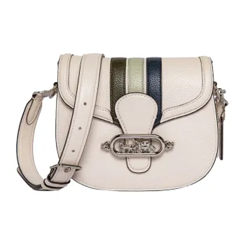 COACH Jade Leather Saddle Bag, Shoulder Bag, Crossbody Bag Women's