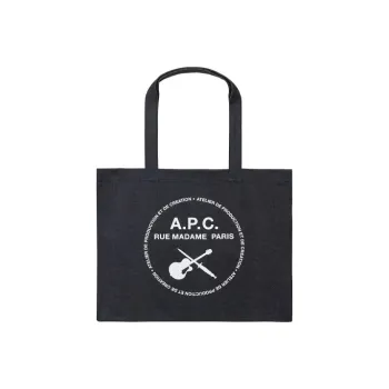 A.P.C Cotton Handbag Men's Dark Blue