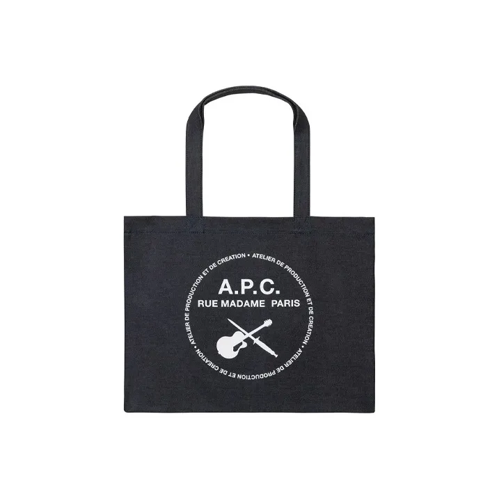A.P.C Cotton Handbag Men's Dark Blue-0
