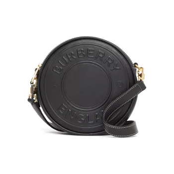 Burberry Louise Cow Leather Round Bag Fanny Pack Wrist Bag Handheld Crossbody Bag Shoulder Bag Women's Black