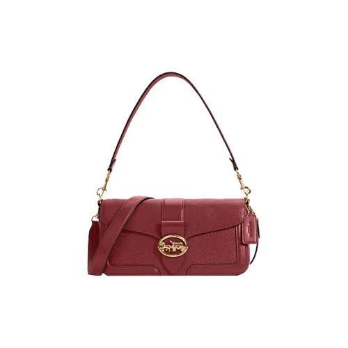 COACH Leather God Of Wine Bag, Shoulder Bag, Crossbody Bag Women's Cameo Brown
