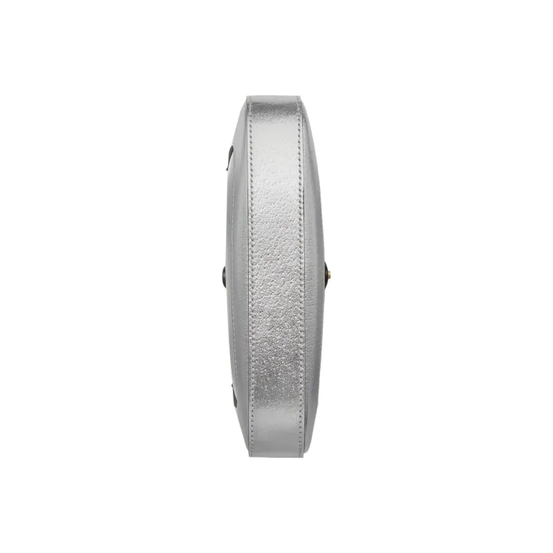 GUCCI Jackie 1961 Leather Crescent Shoulder Bag Shoulder Bag Mini Women's Silver-6