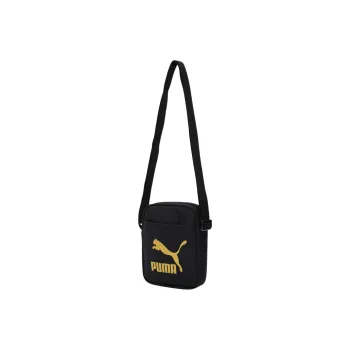 PUMA Fabric Small Square Bag Shoulder Bag Crossbody Bag Regular Unisex Black Gold