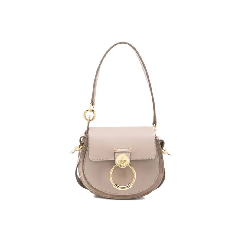 Chloe Tess Cow Leather Shoulder Bag, Crossbody Bag Women's Light Pink-2