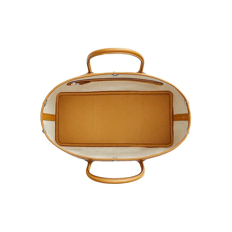 HERMES Garden Party Epsom Calfskin Shoulder Bag Crossbody Bag Handbag Regular Women's 2S Sesame Sesame-Colored-2