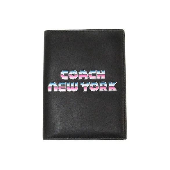 COACH Passport Case Passport Holders Black-0