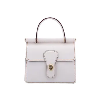 COACH Willis Leather Handbags Shoulder Bag Crossbody Bag Mini Women's White