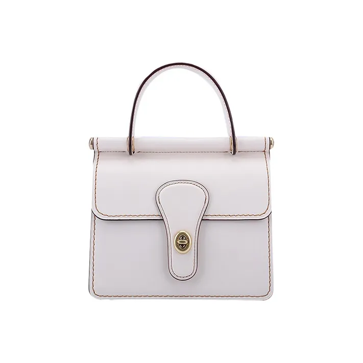 COACH Willis Leather Handbag, Shoulder Bag, Crossbody Bag Mini Women's White-0