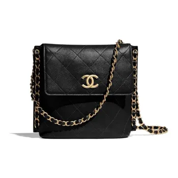 CHANEL Gabrielle Calfskin Hobo Bag Shoulder Bag Crossbody Bag Women's Black