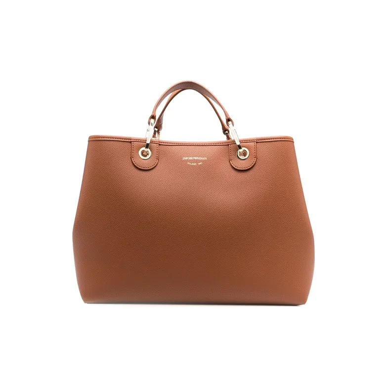 EMPORIO ARMANI Pu Handbag, Shoulder Bag Women's Brown-1