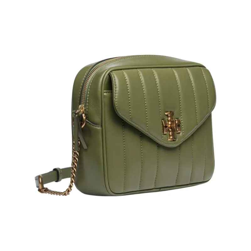 TORY BURCH Kira Sheepskin Shoulder Bag, Crossbody Bag Women's Green-3