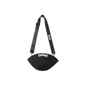 GENANX Cotton Dumpling Bag, Shoulder Bag, Crossbody Bag Regular Unisex Black/Yellow/Blue