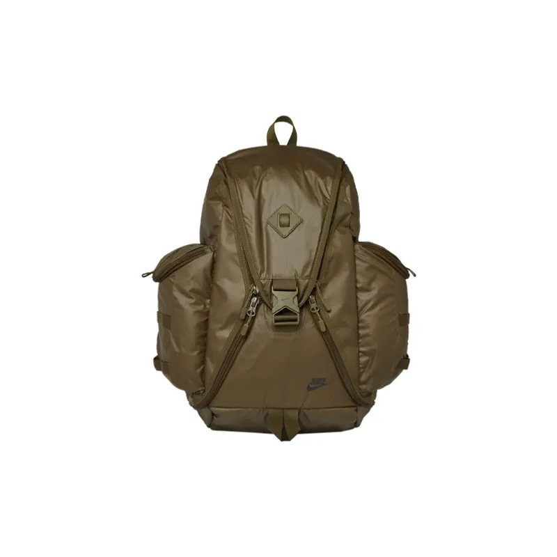 Nike Nylon Fabric Backpack Regular Unisex Olive Green-0