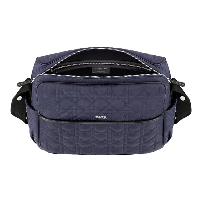 DIOR Tech Canvas Shoulder Bag Crossbody Bag Kids' Navy-4