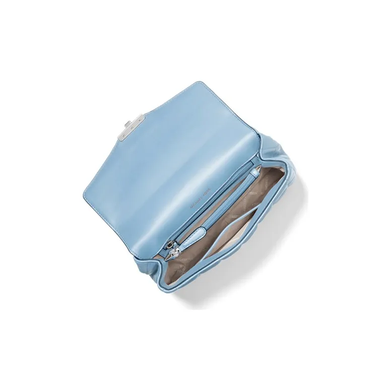 MICHAEL KORS Soho Sheepskin Shoulder Bag, Crossbody Bag, Handbag Tubas Women's Sky Blue-2