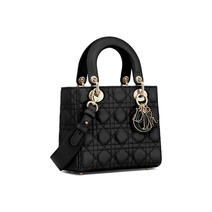 DIOR Lady DiorMy ABCDior Sheepskin Lady Dior Bag, Shoulder Bag, Crossbody Bag, Handbag Trumpets Women's Black-2