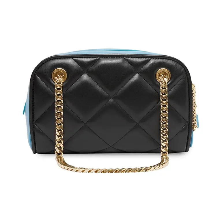Burberry Cube Sheepskin One Shoulder Handbags Women's Blue-1