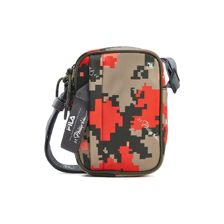 FILA 3.1 Phillip Lim Collaboration Fabric Shoulder Bag Crossbody Bag Regular Unisex Camouflage Red Green-0