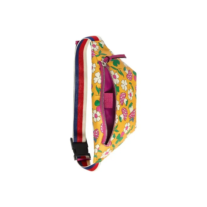 GUCCI Canvas With Leather Fanny Pack Sling Bags Kids' Bags Kids' Yellow/Fuchsia-4