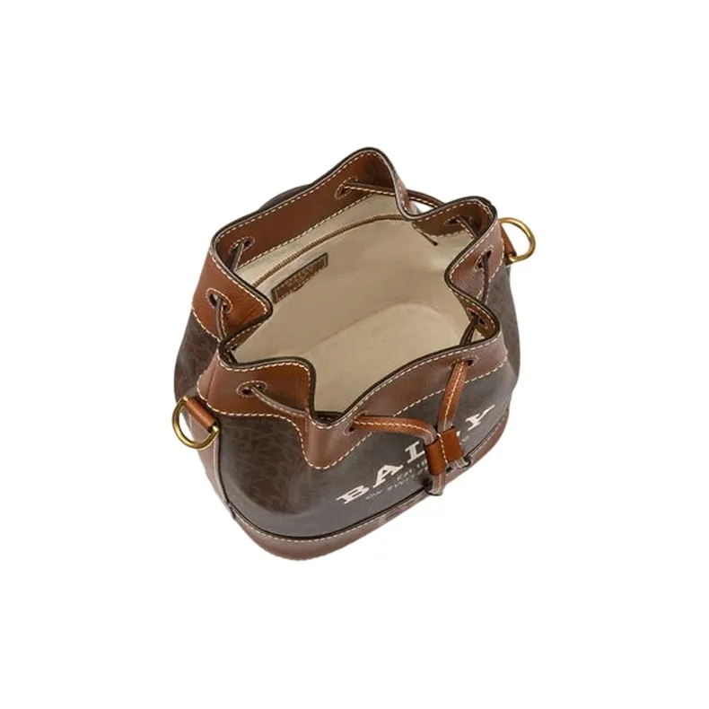 BALLY TPU Bucket Bag, Shoulder Bag, Crossbody Bag Regular Women's Brown-2