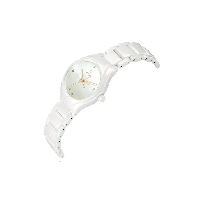 RADO Realme Collection Automatic Mechanical Movement Women's Watch 37.4mm White Dial Titanium Strap-1