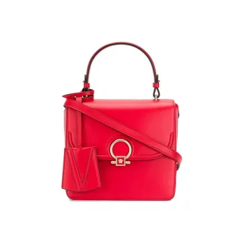 FANSIZHE VERSACE Cow Leather Shoulder Bag, Handbag Regular Women's Red