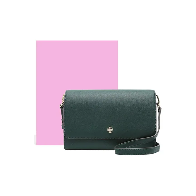 TORY BURCH Emerson Cross Grain Cow Leather Crossbody Bags Shoulder Bags Women's Jasper-5