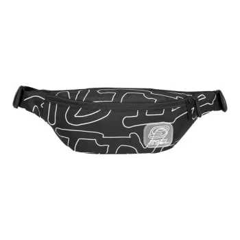 Skechers Fabric Sling Bag Crossbody Bag Fanny Pack Regular Unisex Black