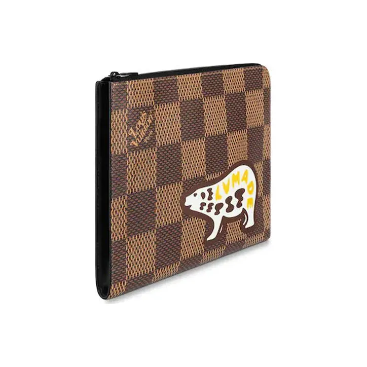 LOUIS VUITTON X Nigo Pochette Jour Damier Ebene Giant Gm Brown-2