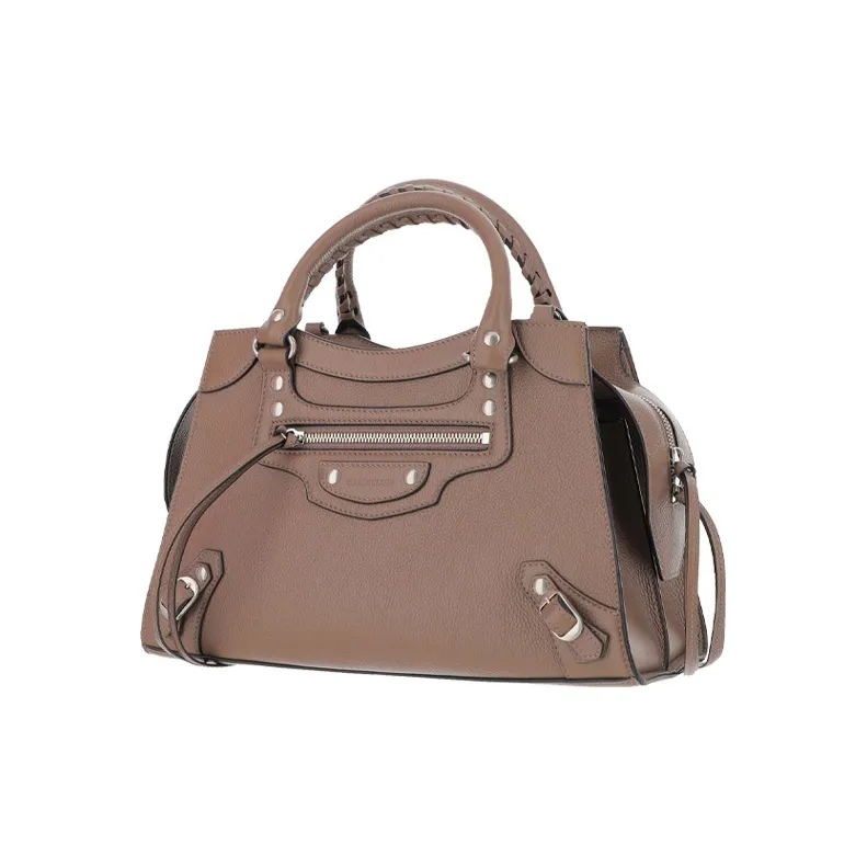 Balenciaga Cow Leather Handbag Women's Brown-1