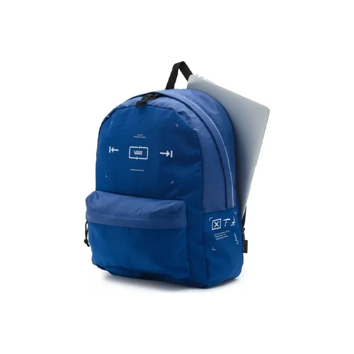 Vans Nylon Fabric Backpack Unisex Klein Blue-1