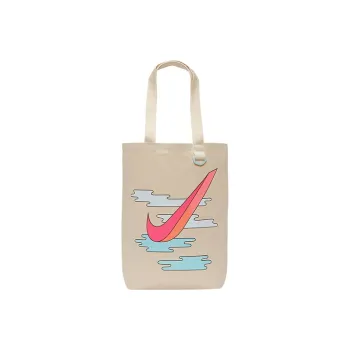 Nike Heritage Cotton Tote Bag Shopping Bag Shoulder Bags Unisex Beige