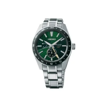 SEIKO Presage Series Automatic Mechanical Movement Stainless Steel Strap Watch 42.2mm Men's Watches Green Dial SPB219
