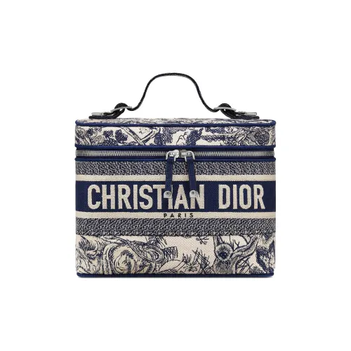 DIOR DiorTravel Artificial Leather Handbag Storage Bag Makeup Bags Women's