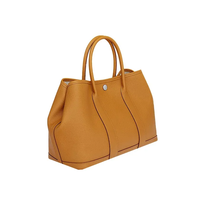 HERMES Garden Party Epsom Calfskin Shoulder Bag Crossbody Bag Handbag Regular Women's 2S Sesame Sesame-Colored-1