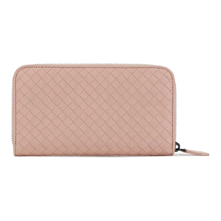 Bottega Veneta Leather Wallet Women's Pink-2