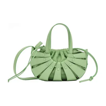 Bottega Veneta Cow Leather Handbag Handbag Women's Green