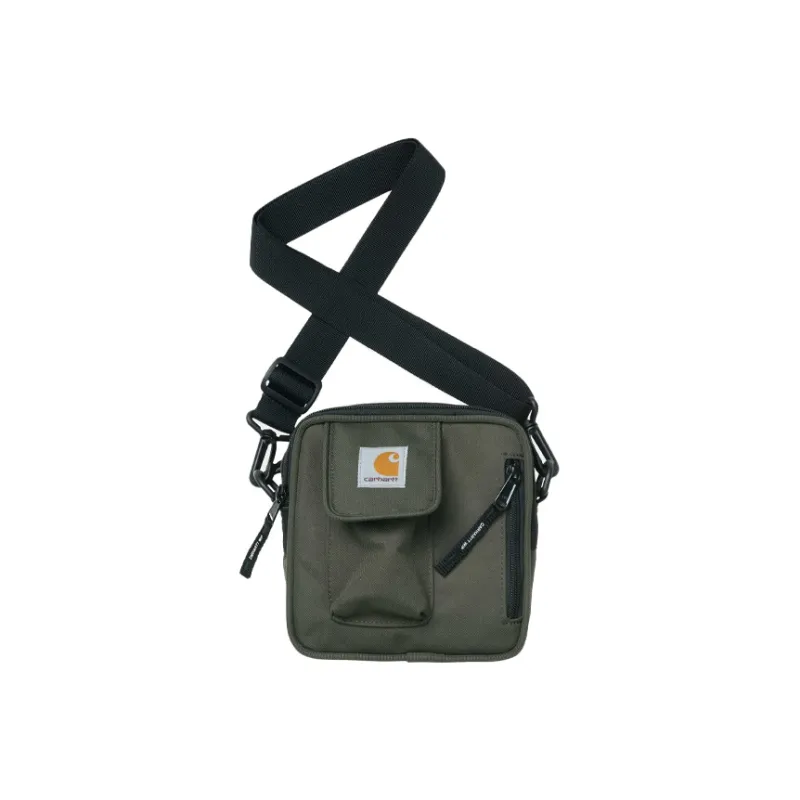 Carhartt WIP Essentials Canvas With Canvas Bag, Small Square Bag, Shoulder Bag, Crossbody Bag Regular Men's Army Green-0