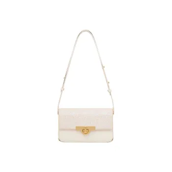 Miss Kung Cow Leather Shoulder Bag Baguette Bag Tofu Bag Shoulder Bag Small Size Women's White