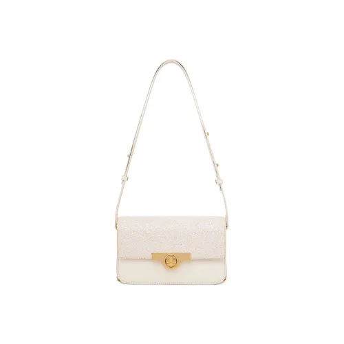 Miss Kung Cow Leather Shoulder Bag Baguette Bag Tofu Bag Shoulder Bag Small Size Women's White