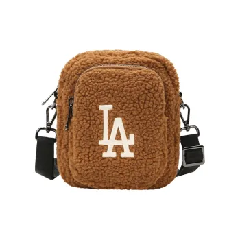 MLB Polyester Shoulder Bag Crossbody Bag Mini Women's Brown