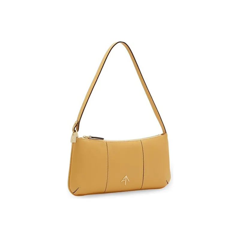 Manu Atelier PITA Series Cow Leather Arrow Bag Shoulder Bag Handbag Shoulder Bag Women's Lemon Yellow-1