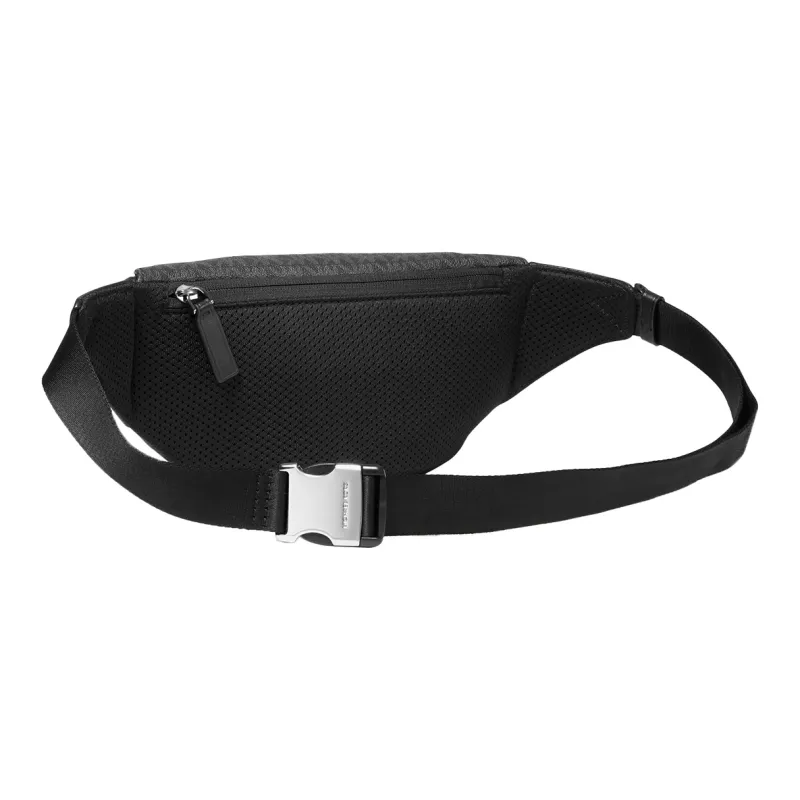 MICHAEL KORS Artificial Leather Fabric Sling Bag, Fanny Pack Regular Men's Black-2