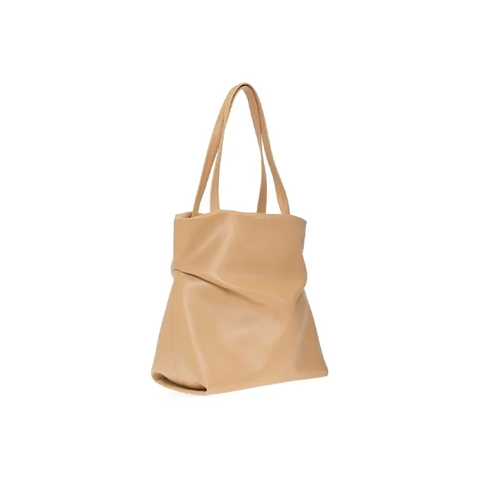 Chloe Soft Bright Calfskin Tote Bag, Shopping Bag, Handbag Women's Nude-1
