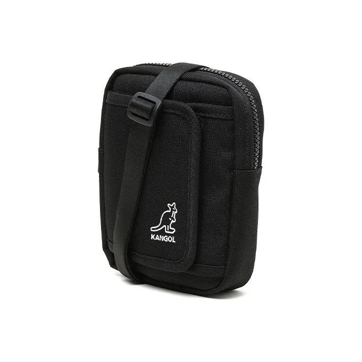 KANGOL Fabric Square Bag Shoulder Bag Crossbody Bag Regular Unisex Gray/Black-7