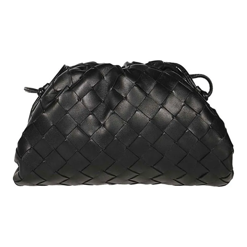 Bottega Veneta Sheepskin Handbag Shoulder Bag Women's Black-2